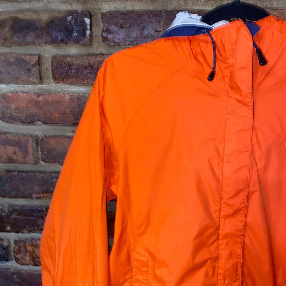 The North Face Tangerine Orange Hyvent 2.5L Rain Jacket Women's Size Small - Picture 3 of 10